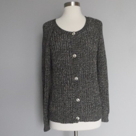 Maison Scotch Scotch & Soda Chunky Black Anchor Buttons Knit Nautical Sweater - Picture 4 of 12